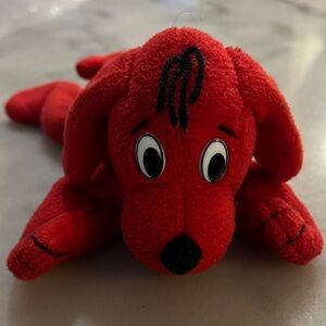 Scholastic Clifford The Big Red Dog Bright Red Plush Toy size of a Beanie Baby